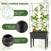 Garden bed elevated flowerpot