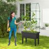Garden bed elevated flowerpot
